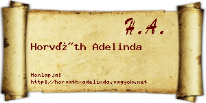 Horváth Adelinda névjegykártya